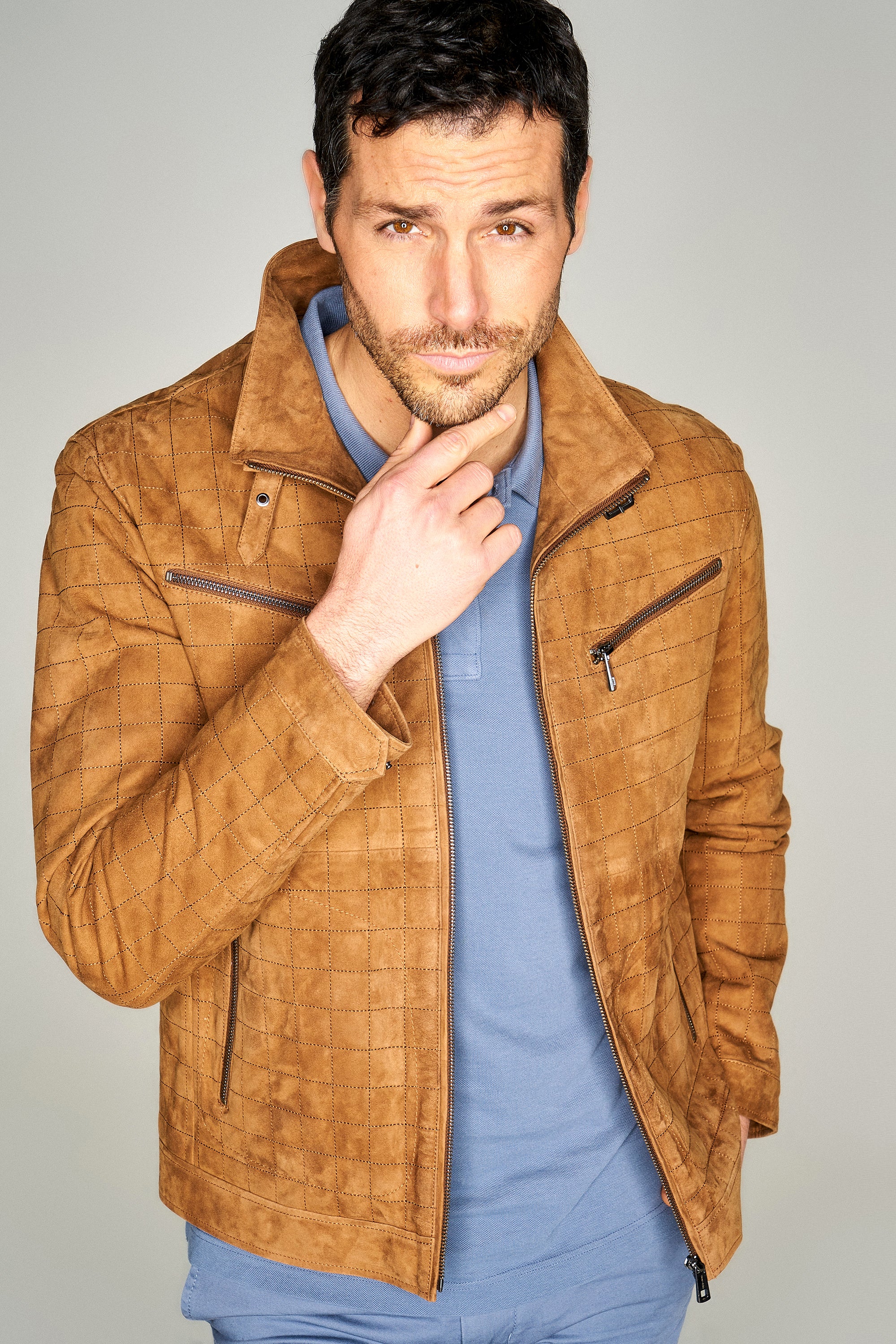 Dexter Men's Leather Jacket 17SGD621610 | Derimod