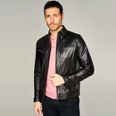 Derek Men's Leather Jacket | Derimod