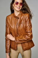 Trixie Women's Leather Jacket | Derimod