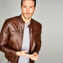 SANDRO MEN'S LEATHER JACKET | Derimod
