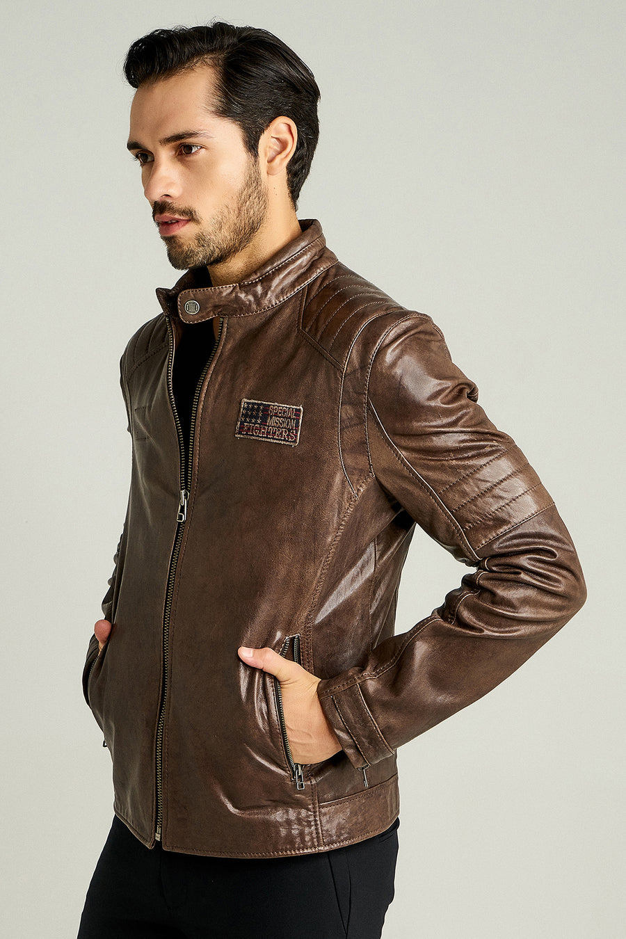 Off Limits Men's Leather Jacket