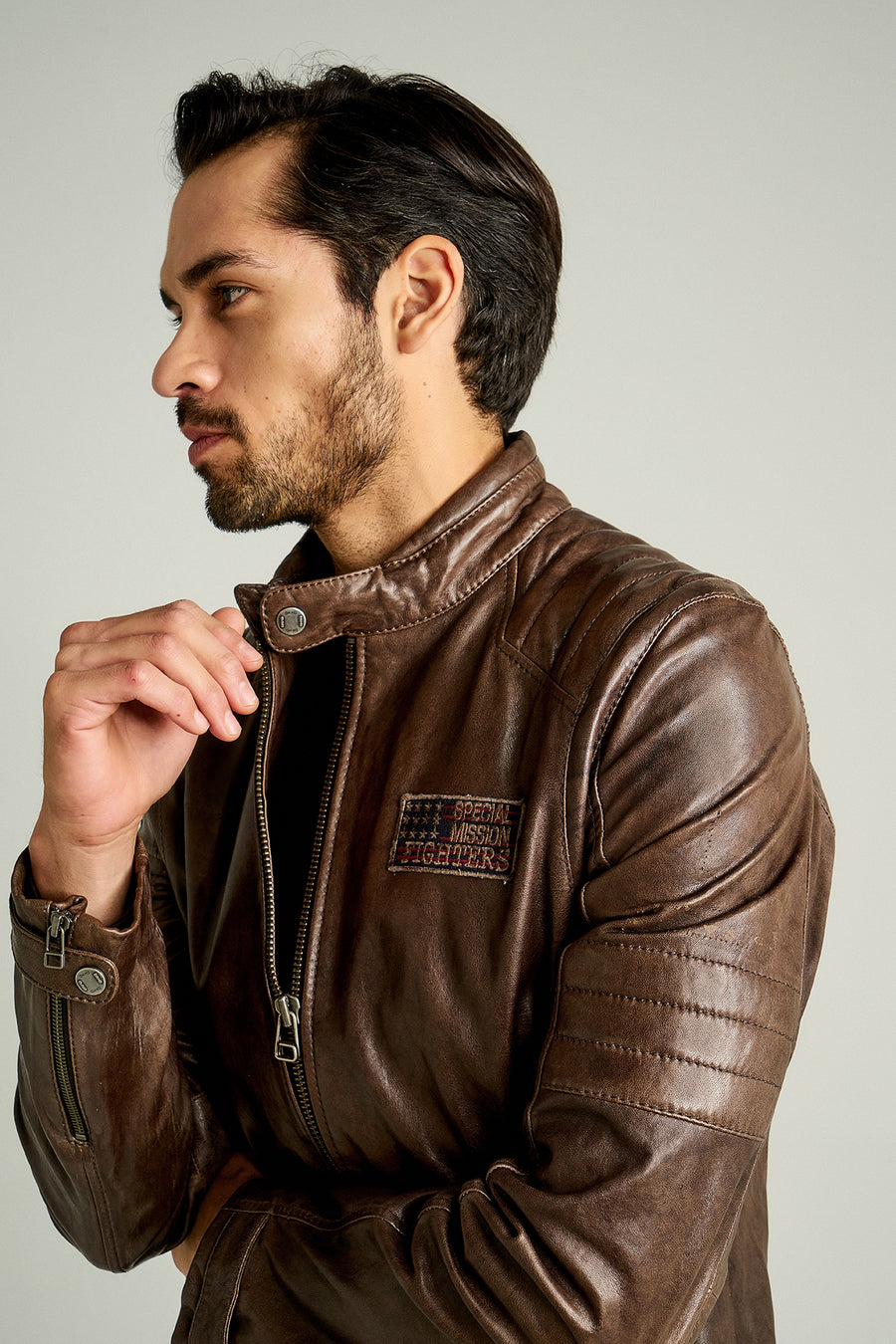 Off Limits Men's Leather Jacket