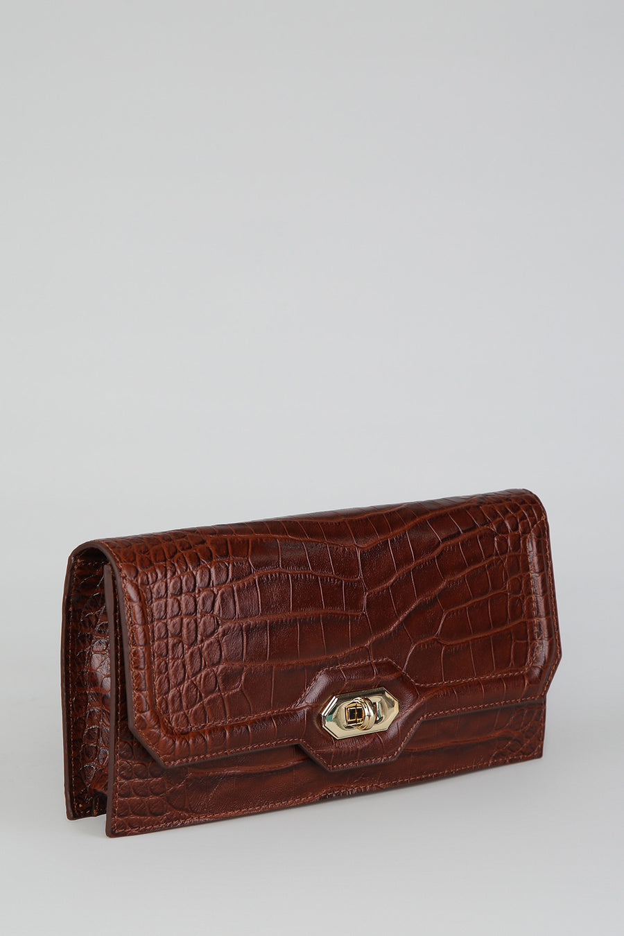 Croco Tan Women's Leather Bag