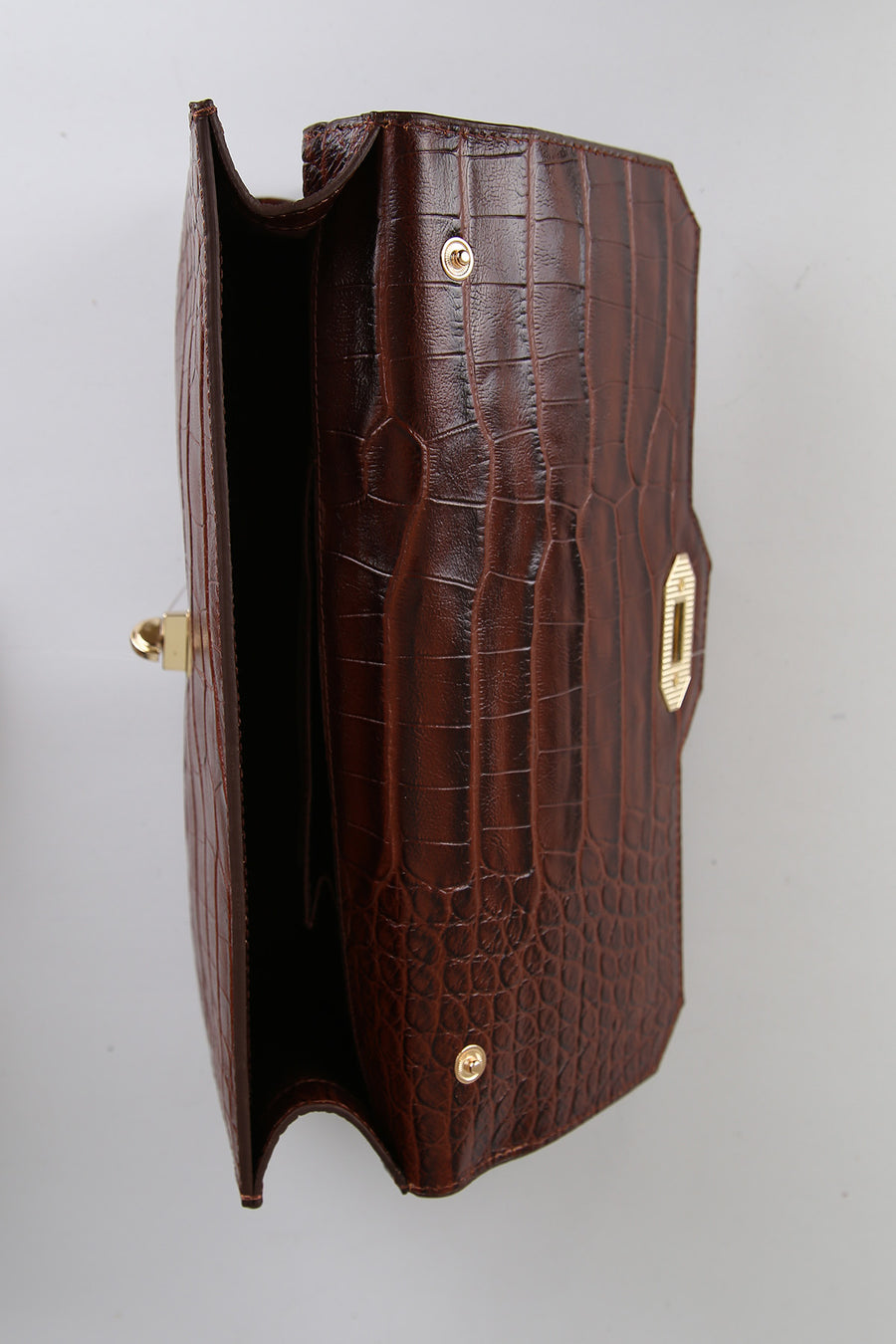 Croco Tan Women's Leather Bag