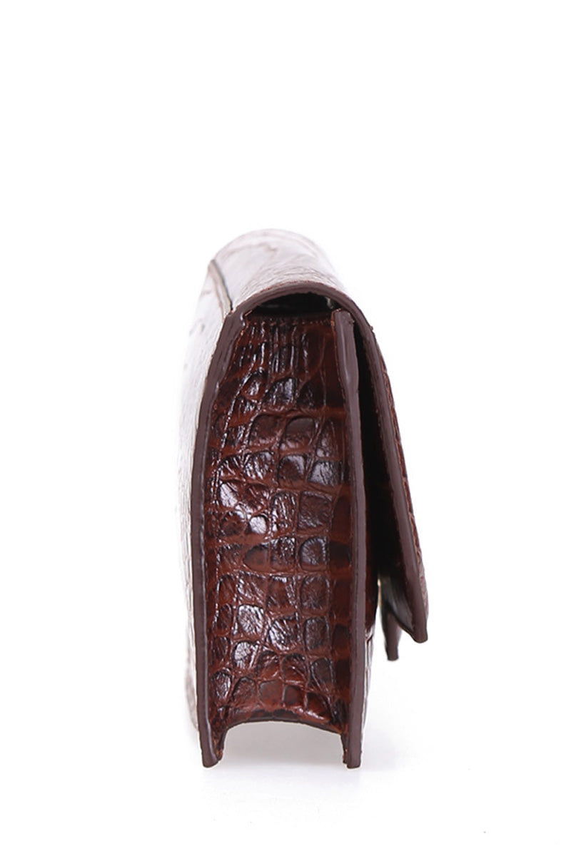 Croco Tan Women's Leather Bag