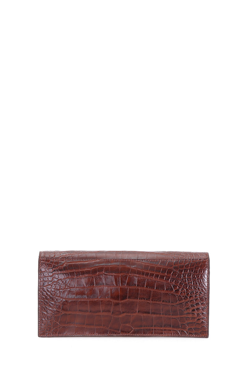 Croco Tan Women's Leather Bag