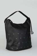 Kadın Siyah Suni Deri Omuz Çantası | Derimod