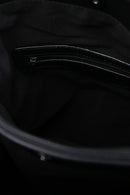 Kadın Siyah Suni Deri Omuz Çantası | Derimod