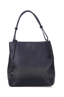 Kadın Siyah Suni Deri Omuz Çantası | Derimod