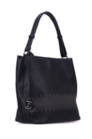 Kadın Siyah Suni Deri Omuz Çantası | Derimod