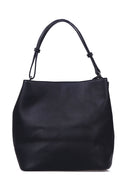 Kadın Siyah Suni Deri Omuz Çantası | Derimod