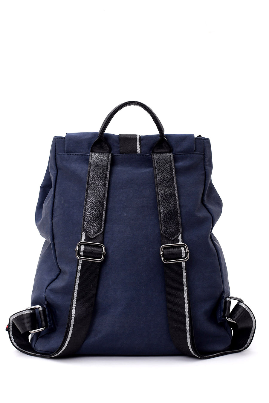 Women's Navy Blue Synthetic Leather Backpack