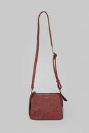 Kadın Kırmızı Suni Deri Çapraz Çanta | Derimod