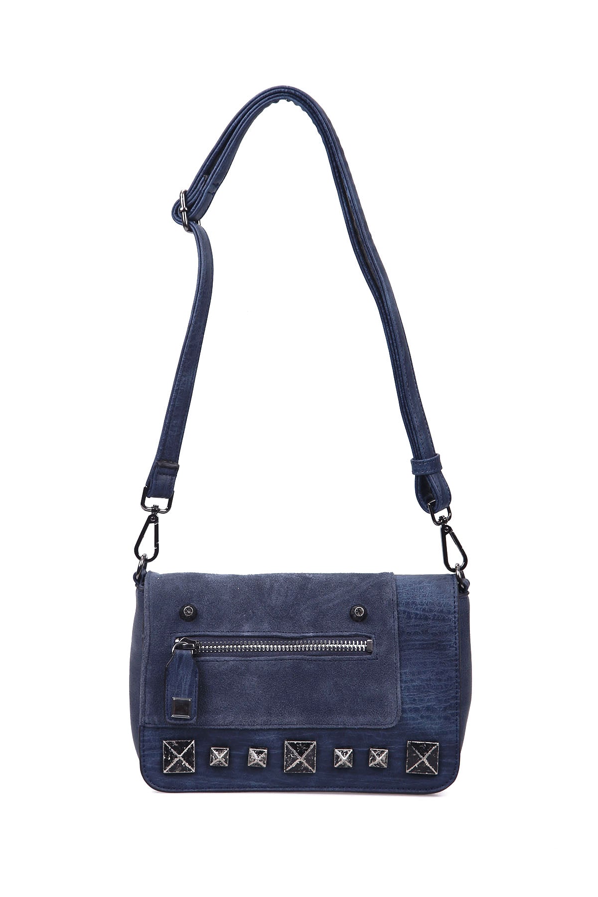 Kadın Mavi Suni Deri Çapraz Çanta 17WBD261514 | Derimod