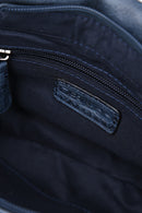 Kadın Mavi Suni Deri Çapraz Çanta | Derimod