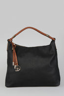 Kadın Siyah Suni Deri Omuz Çantası | Derimod