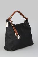 Kadın Siyah Suni Deri Omuz Çantası | Derimod