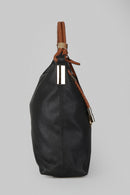 Kadın Siyah Suni Deri Omuz Çantası | Derimod