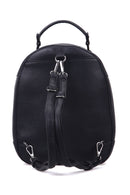 Kadın Siyah Suni Deri Sırt Çantası | Derimod