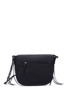 Women's Black Synthetic Leather Crossbody Bag | Derimod