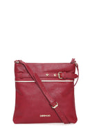 Kadın Bordo Suni Deri Çapraz Çanta | Derimod