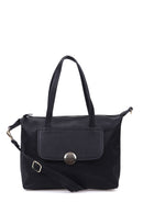 Women's Black Synthetic Leather Shoulder Bag | Derimod