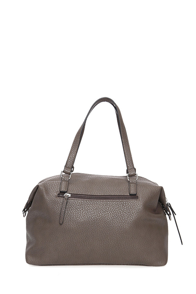 Kadın Gri Suni Deri Kol Çantası