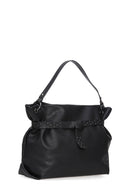 Kadın Siyah Suni Deri Omuz Çantası | Derimod