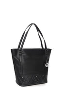 Kadın Siyah Suni Deri Omuz Çantası | Derimod