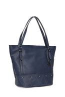 Kadın Lacivert Suni Deri Omuz Çantası | Derimod