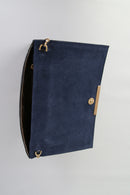 Navy Blue Patent Leather Women's Portfolio | Derimod
