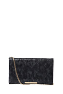 Navy Blue Patent Leather Women's Portfolio | Derimod