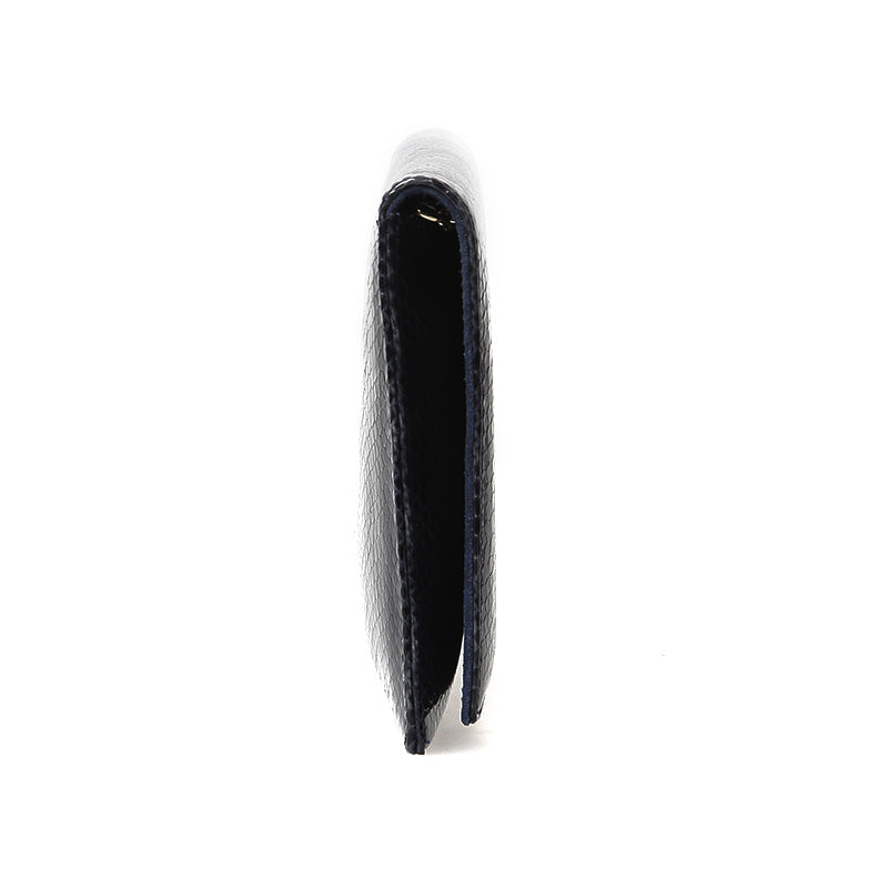 Navy Blue Patent Leather Women's Portfolio