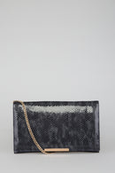 Navy Blue Patent Leather Women's Portfolio | Derimod