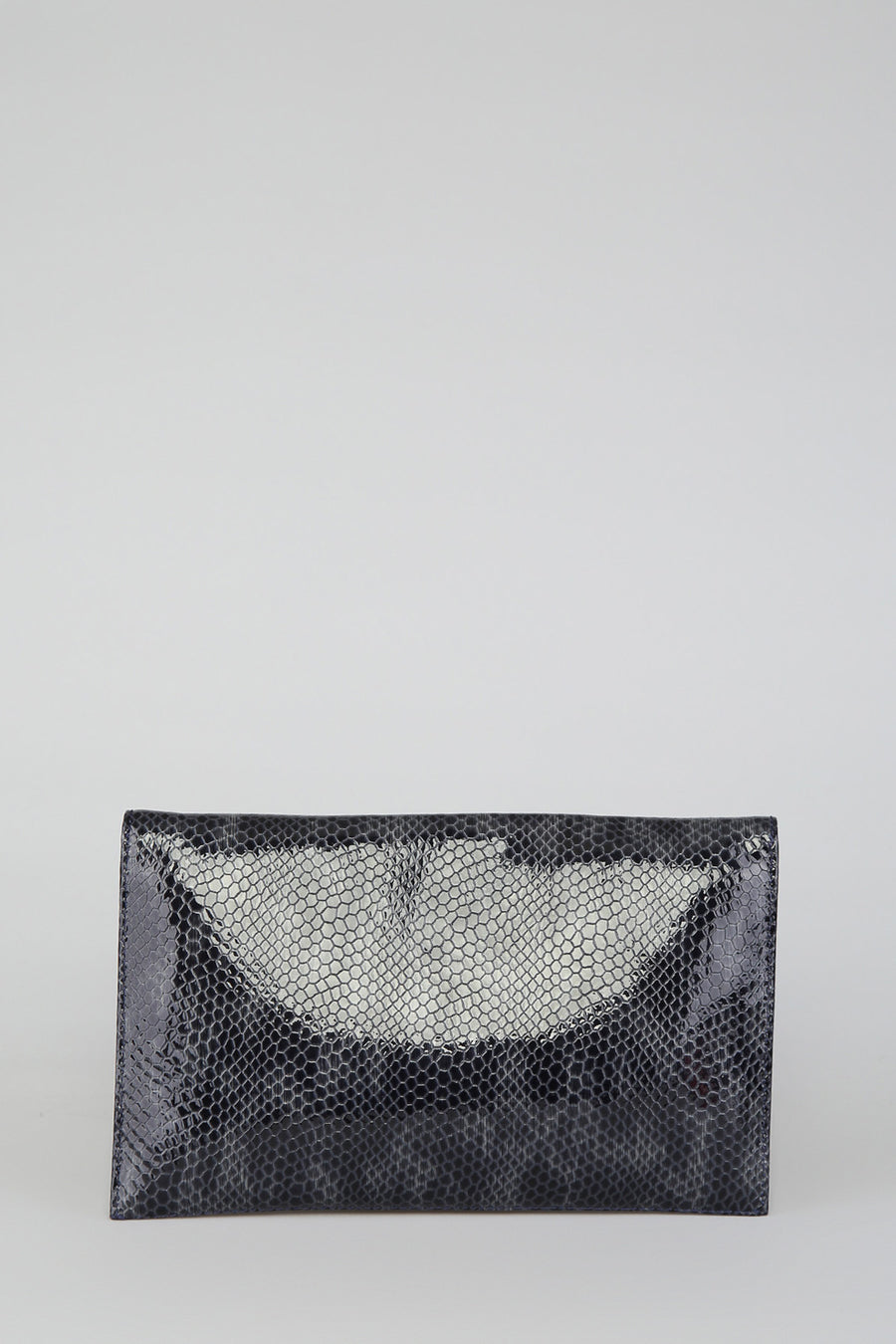 Navy Blue Patent Leather Women's Portfolio