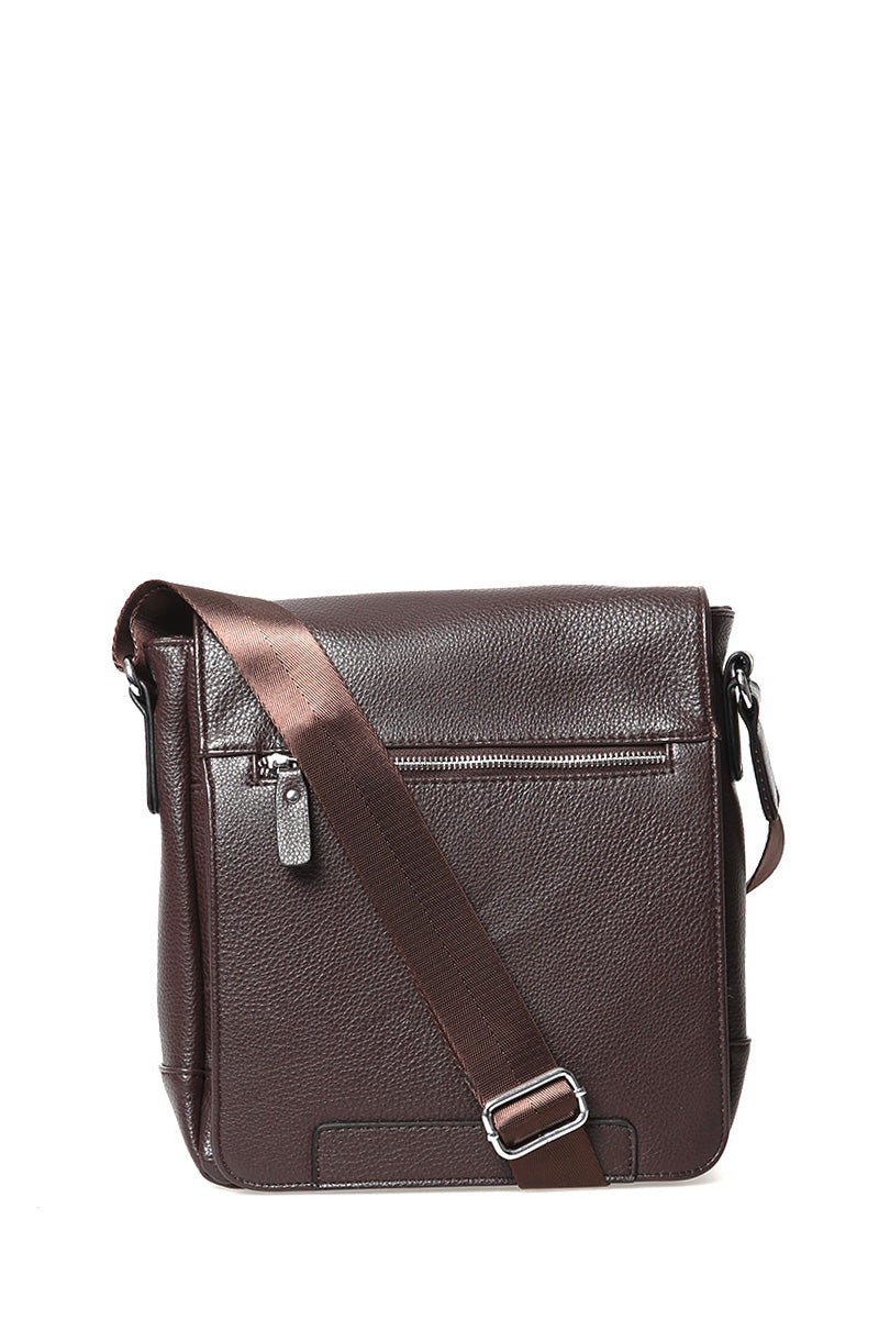 Men's Brown Messenger Bag