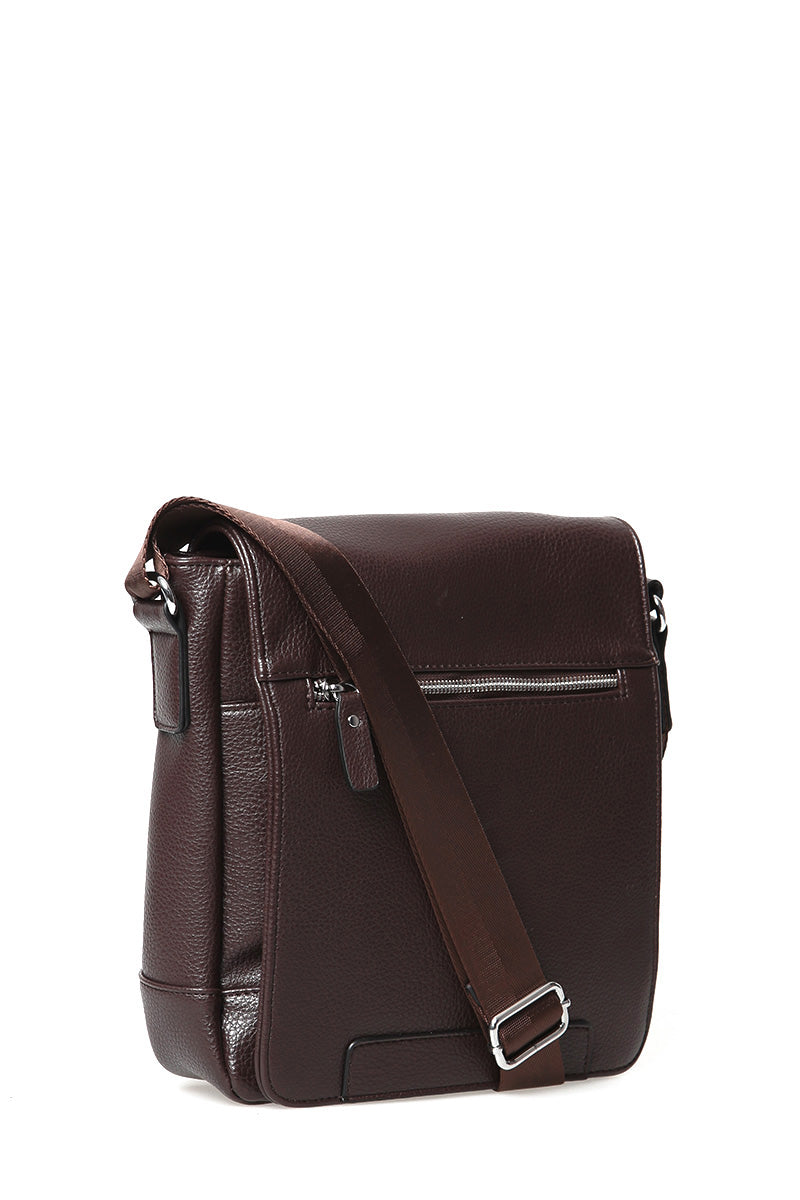 Men's Brown Messenger Bag