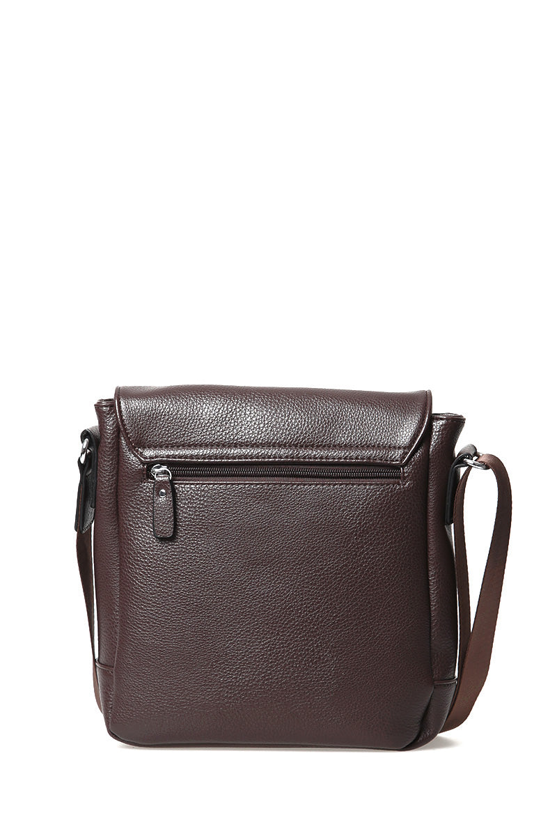 Men's Brown Messenger Bag