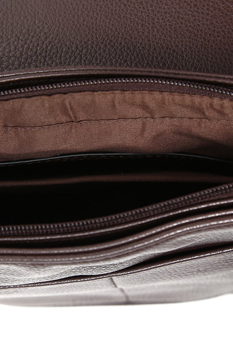 Men's Brown Messenger Bag