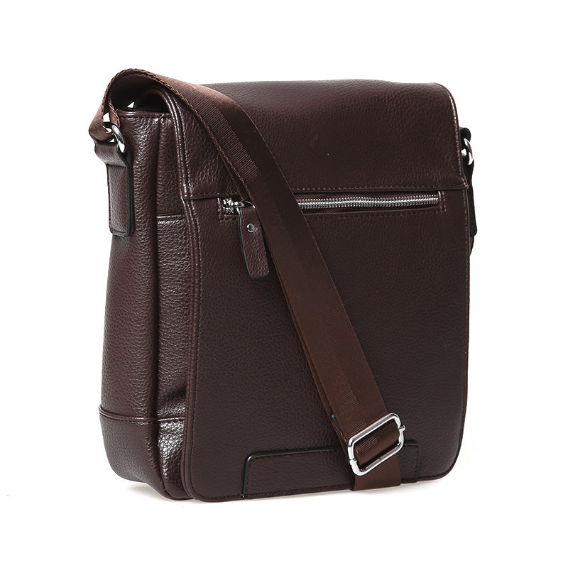 Men's Brown Messenger Bag