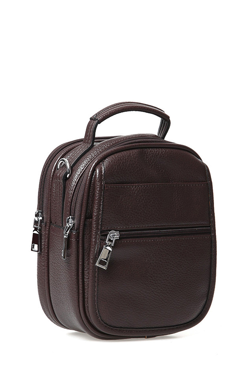 Men's Brown Leather Bag