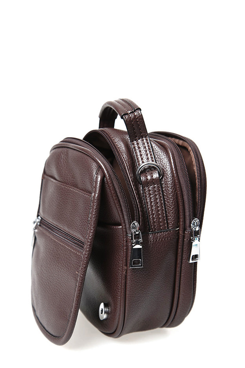 Men's Brown Leather Bag