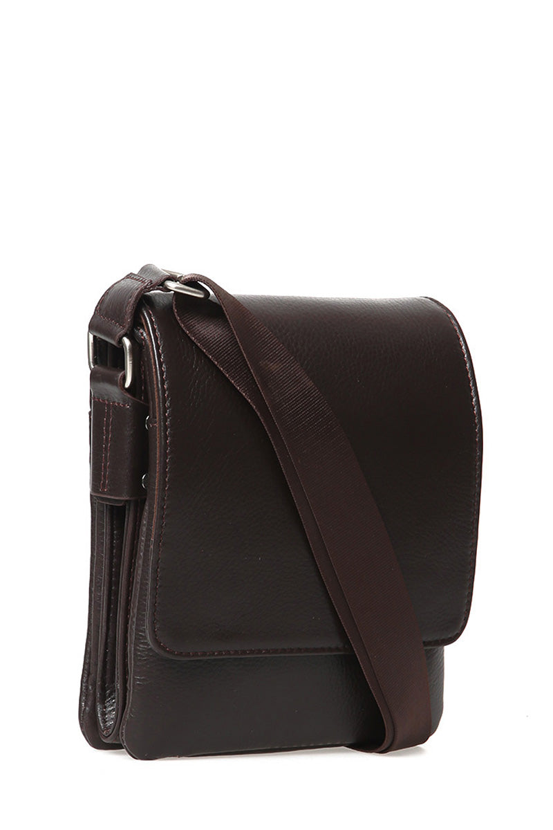 Men's Brown Leather Bag