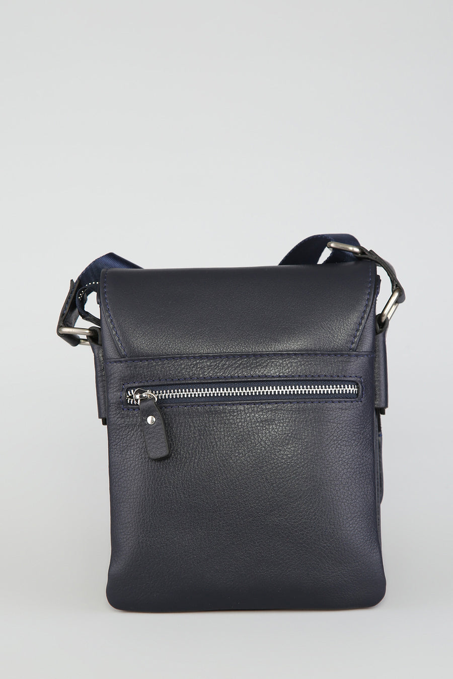 Men's Navy Blue Leather Bag