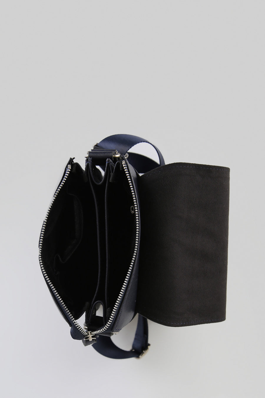 Men's Navy Blue Leather Bag