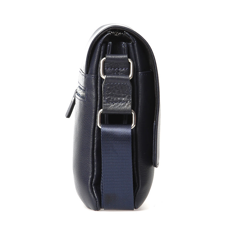 Men's Navy Blue Leather Bag