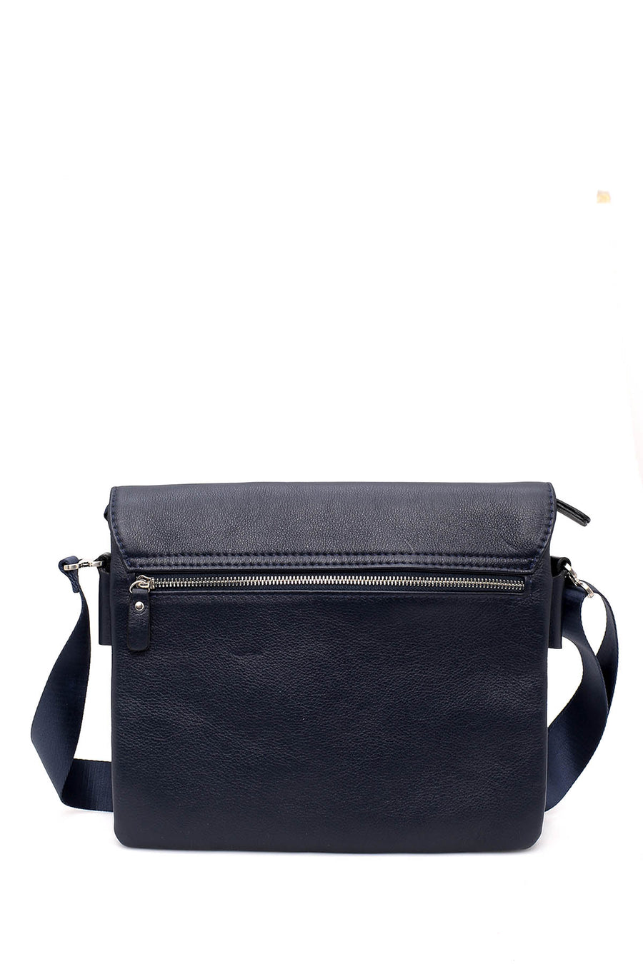 Men's Navy Blue Leather Bag