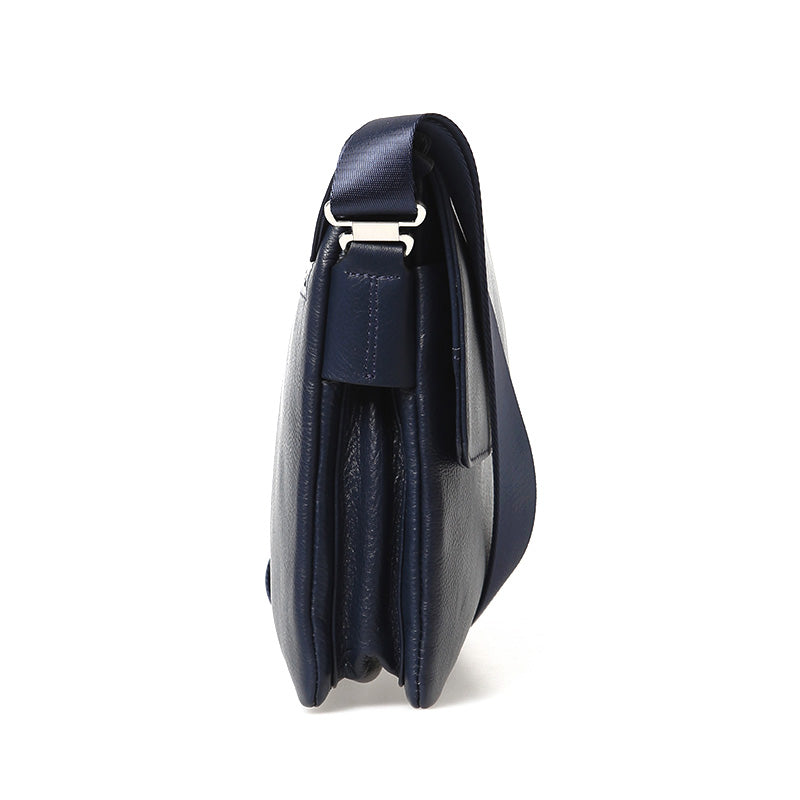 Men's Navy Blue Leather Bag