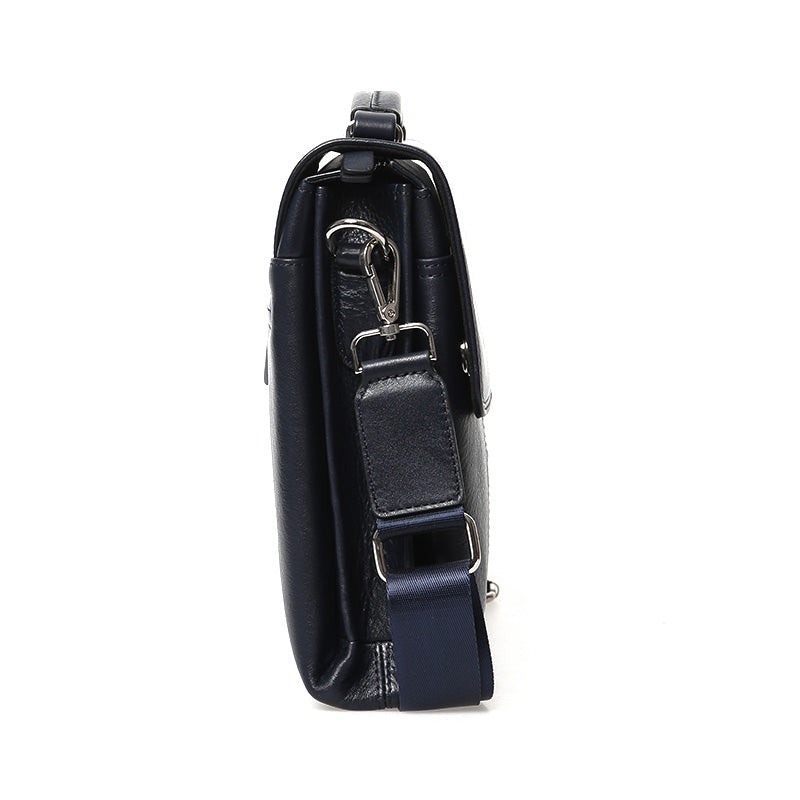 Men's Navy Blue Leather Bag