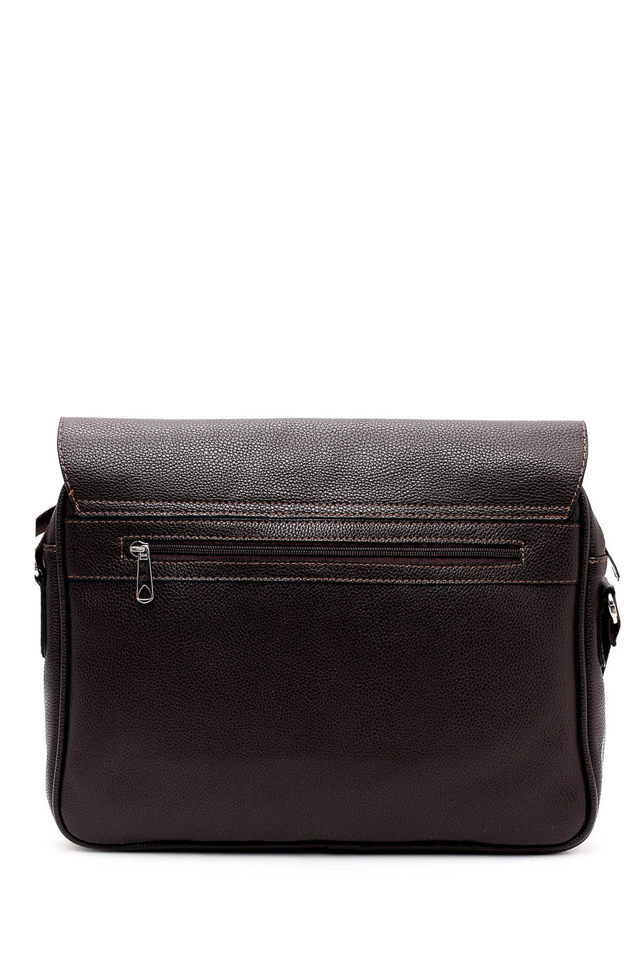 Men's Brown Synthetic Leather Bag